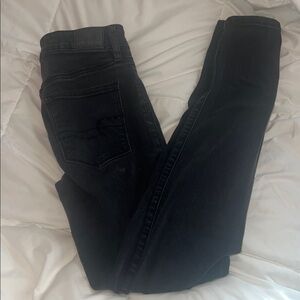 American Eagle Outfitters Black High Rise Jeggings Jeans Size 2 Long